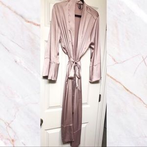 Victoria Secret Silk Mauve Robe